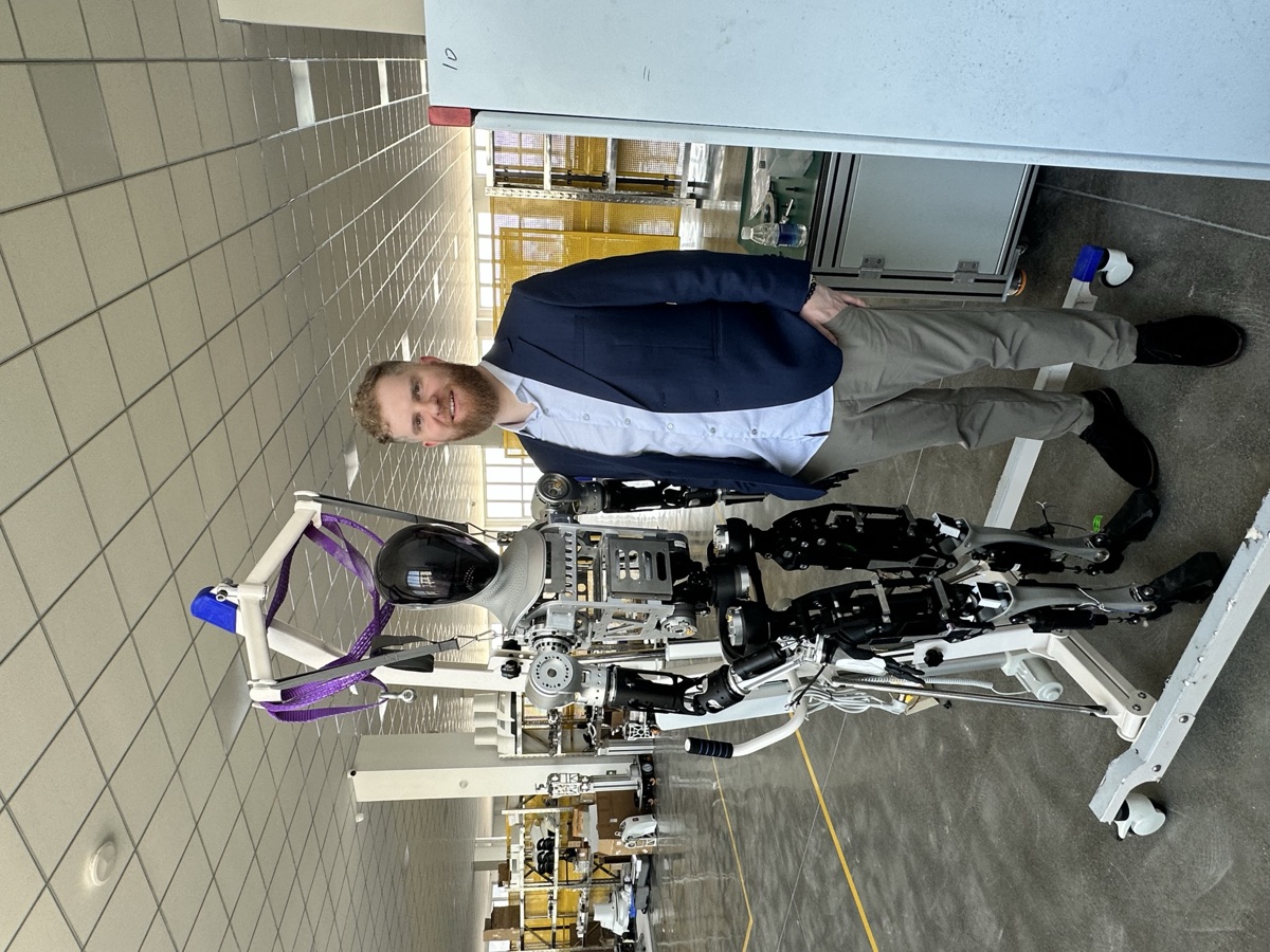 Sheldon Hunt with Guohua humanoid robot